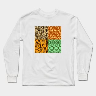 Cheetah, GIraffe, Tiger, and Snake | Celebrating Nature on Earth Day Long Sleeve T-Shirt